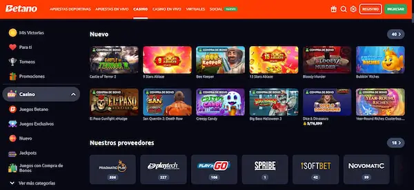 Casinos confiables con retiros a Yape: Betano