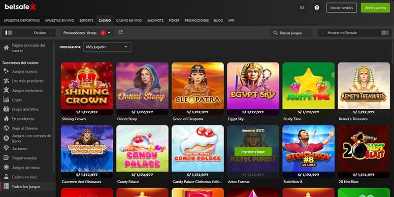Juegos de Amusnet en Betsafe