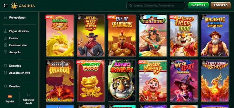 Juegos de Pragmatic Play en Casinia