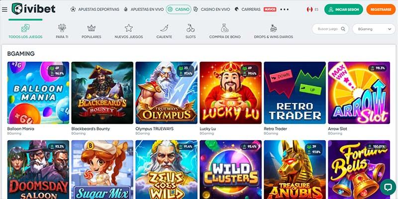 Juegos de BGaming en Ivibet