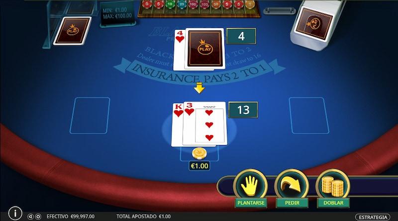 Juego de blackjack de Pragmatic Play