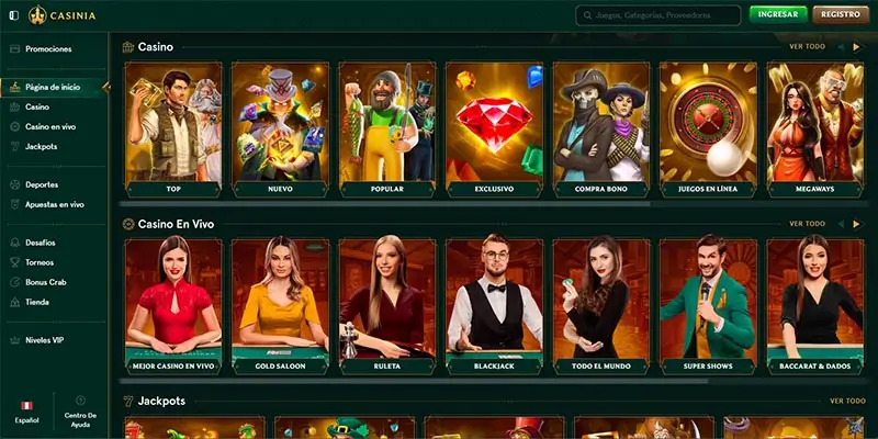 Juegos en Casinia