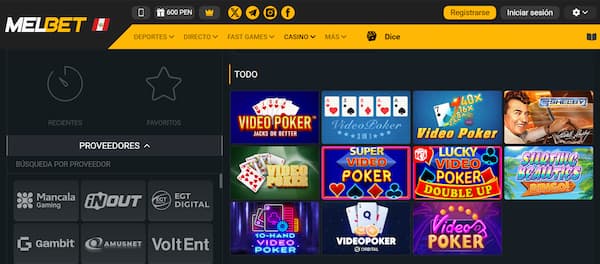 Mejores Casinos para Jugar Video póker Online: Melbet
