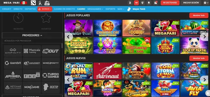 Top 5 Casinos con los Mejores Bonos en Perú: Megapari