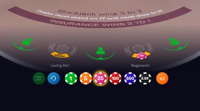 Juego de blackjack
