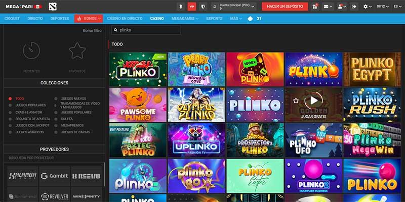 Plinko en Megapari