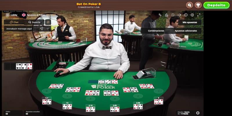 Juego de poker en vivo