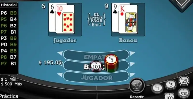 Punto y Banca o Bacará Americano 