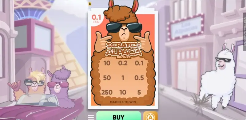 Rasca y gana Alpaca bronze
