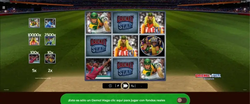 Rasca y gana Cricket Star