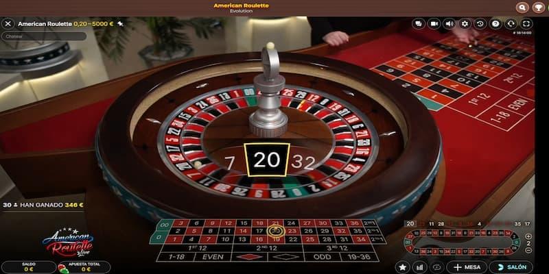 Ruleta en vivo - American Roulette