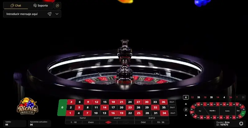 Ruleta en vivo Richie roulette