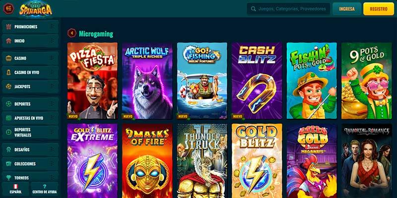 Juegos de Microgaming en Spinanga