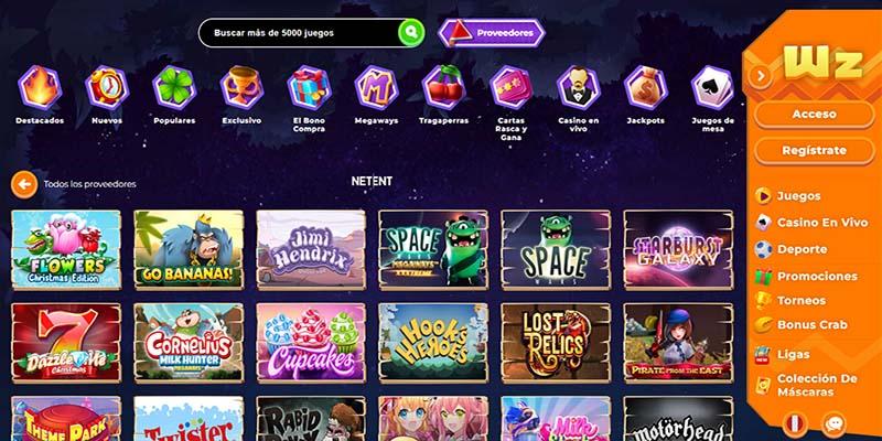 Juegos de NetEnt en Wazamba
